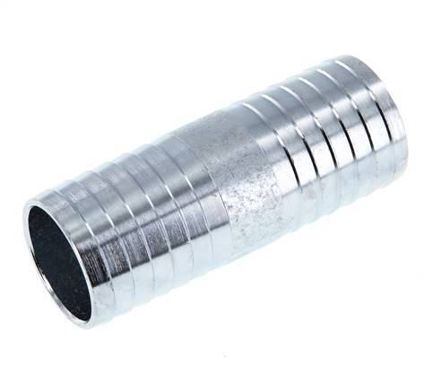 Conector de manguera de acero cincado de 38 mm (1-1/2'')