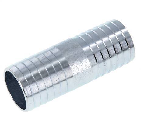 Conector de manguera de acero cincado de 38 mm (1-1/2'')