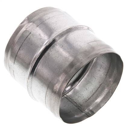 Conector de manguera de acero galvanizado de 80 mm