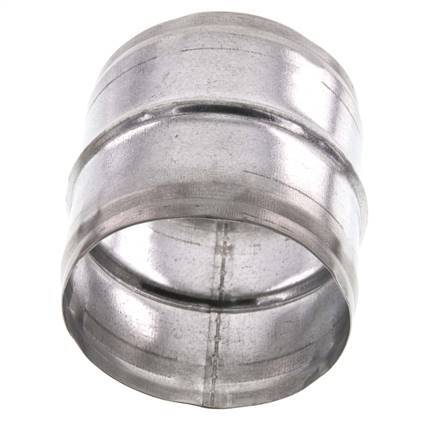 Conector de manguera de acero galvanizado de 80 mm