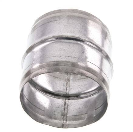 Conector de manguera de acero galvanizado de 80 mm