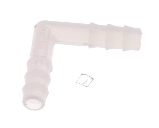 Conector de manguera codo de PVDF de 6 mm (1/4'') [2 piezas]