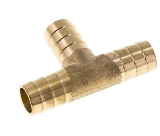 Conector de manguera en T de latón de 16 mm (5/8'')
