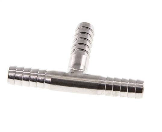 Conector de manguera en T de acero inoxidable 1.4301 de 6 mm (1/4'') [2 piezas]