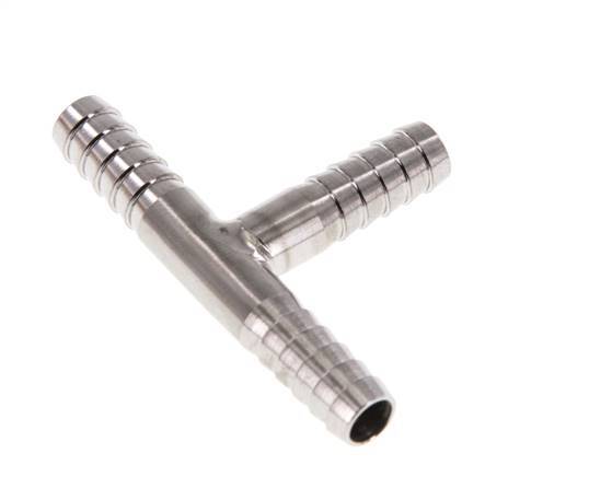 Conector de manguera en T de acero inoxidable 1.4301 de 6 mm (1/4'') [2 piezas]