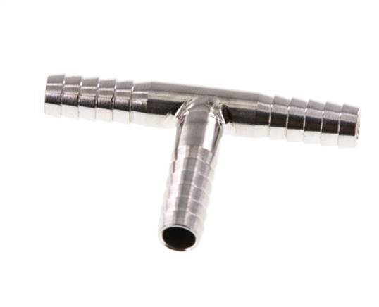 Conector de manguera en T de acero inoxidable 1.4301 de 6 mm (1/4'') [2 piezas]