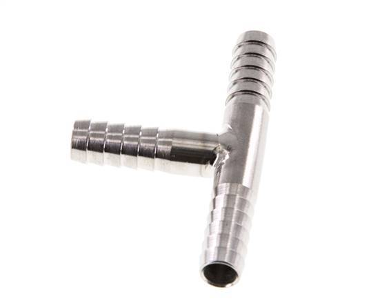 Conector de manguera en T de acero inoxidable 1.4301 de 6 mm (1/4'') [2 piezas]