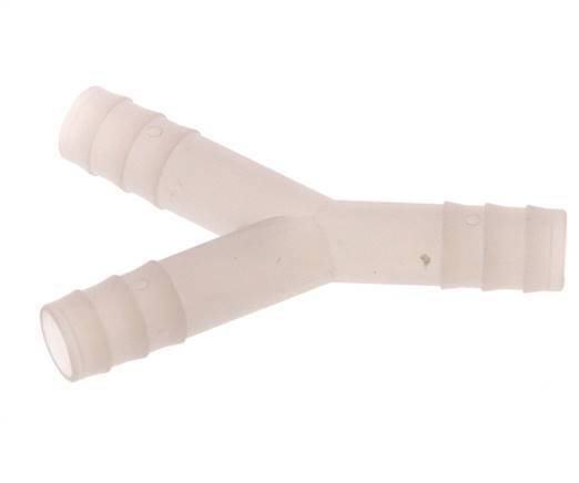 Conector de manguera en Y de PVDF de 13 mm (1/2'')