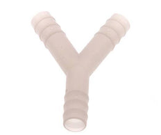 Conector de manguera en Y de PVDF de 13 mm (1/2'')