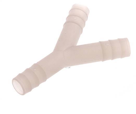 Conector de manguera en Y de PVDF de 13 mm (1/2'')