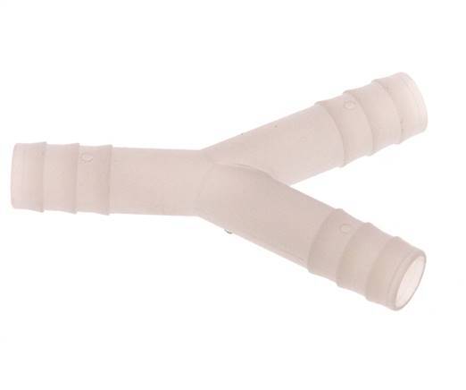 Conector de manguera en Y de PVDF de 13 mm (1/2'')