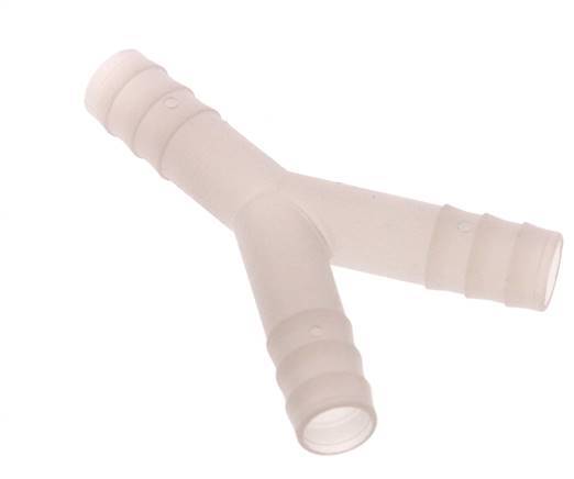Conector de manguera en Y de PVDF de 13 mm (1/2'')