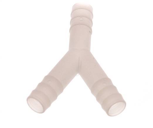 Conector de manguera en Y de PVDF de 13 mm (1/2'')