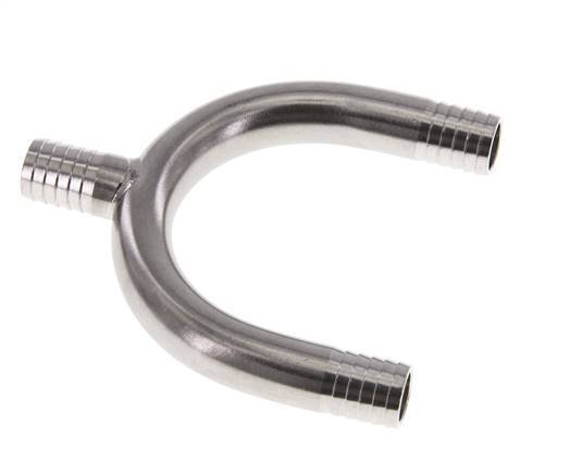 Conector de manguera en Y de acero inoxidable 1.4301 de 13 mm (1/2'')