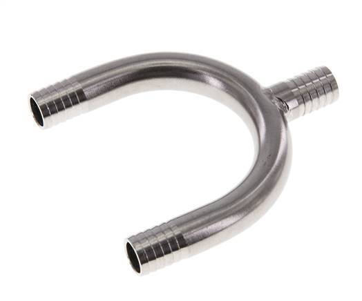 Conector de manguera en Y de acero inoxidable 1.4301 de 13 mm (1/2'')