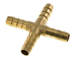 Conector de manguera en cruz de latón de 9 mm (3/8'') [2 piezas]