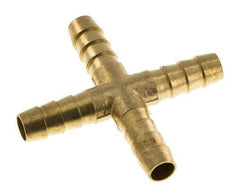 Conector de manguera en cruz de latón de 9 mm (3/8'') [2 piezas]