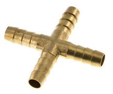 Conector de manguera en cruz de latón de 9 mm (3/8'') [2 piezas]