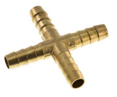 Conector de manguera en cruz de latón de 9 mm (3/8'') [2 piezas]