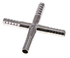 Conector de manguera transversal de acero inoxidable 1.4301 de 6 mm (1/4'')