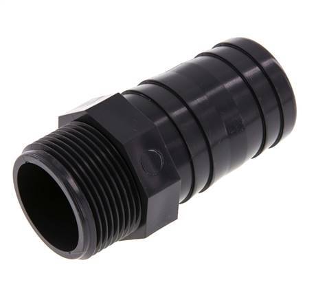 Barra de manguera de PVC de 40 mm y G1-1/4'' macho 92mm EN 1452-3 [2 Piezas]