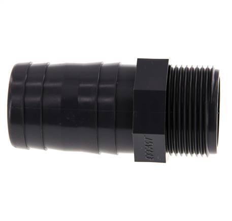 Barra de manguera de PVC de 40 mm y G1-1/4'' macho 92mm EN 1452-3 [2 Piezas]