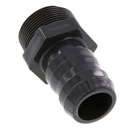 40 mm y G1-1/2'' PVC-U Boquilla Macho 89mm EN 1452-3