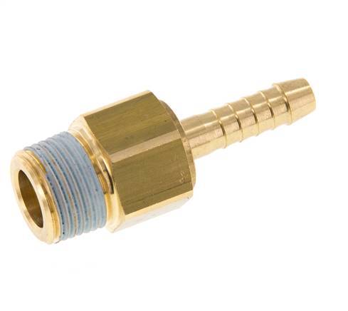 Lengüeta de manguera de latón de 6 mm (1/4'') y R3/8'' macho NBR giratorio