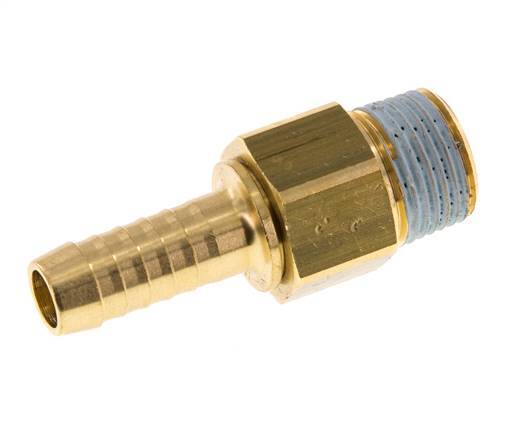 Lengüeta de manguera de latón de 9 mm (3/8'') y R3/8'' macho NBR giratorio