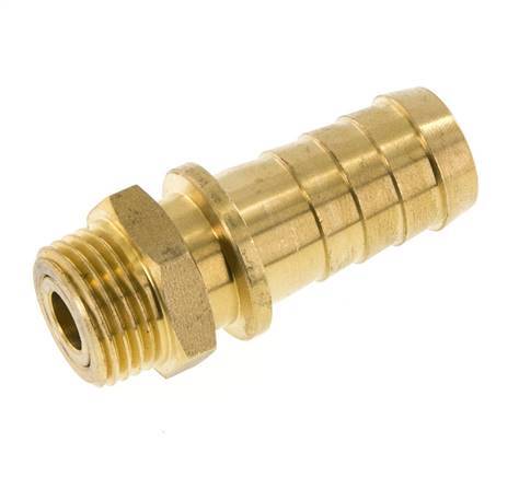 Barra de manguera de latón de 19 mm (3/4'') y R1/2'', macho FKM giratorio