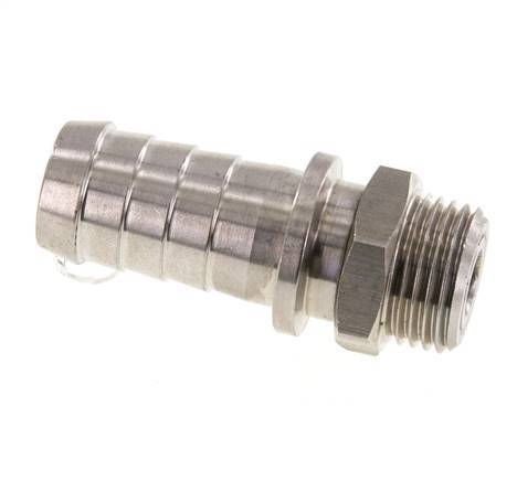 19 mm (3/4'') y R1/2'' Acero inoxidable 1.4301 Manguito macho FKM Giratorio