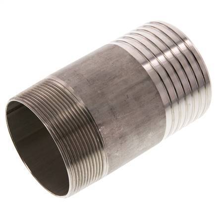 75 mm (3'') y R2-1/2'' Acero inoxidable 1.4571 Boquilla macho 120mm