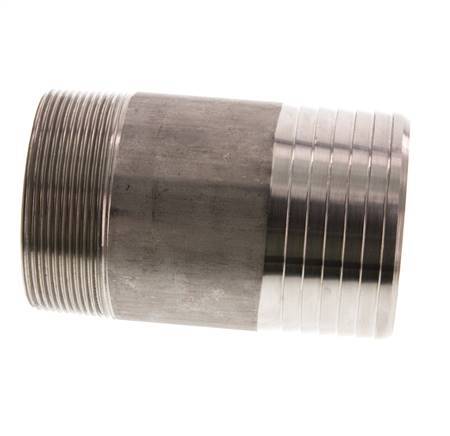 75 mm (3'') y R2-1/2'' Acero inoxidable 1.4571 Boquilla macho 120mm
