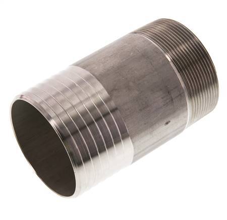 75 mm (3'') y R2-1/2'' Acero inoxidable 1.4571 Boquilla macho 120mm