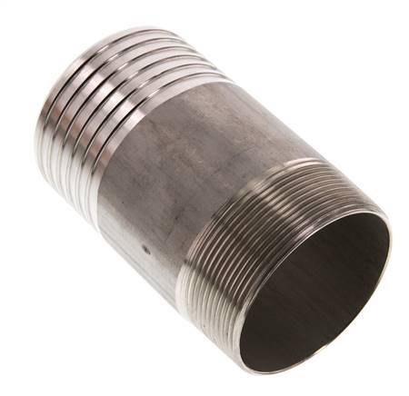 75 mm (3'') y R2-1/2'' Acero inoxidable 1.4571 Boquilla macho 120mm