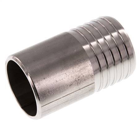 40 mm y 42,4 mm (1-1/4'') Acero inoxidable 1.4571 Extremo para soldar de la boquilla de la manguera 70mm