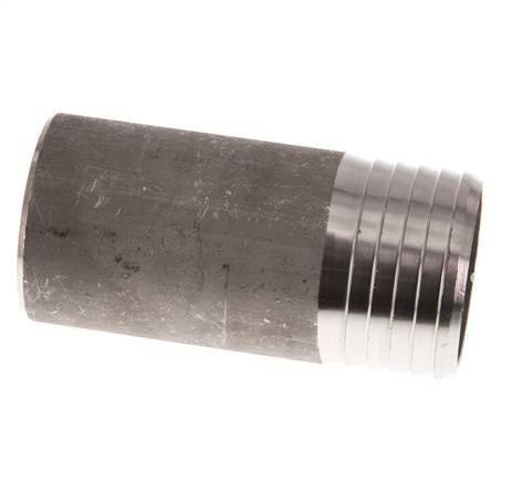 50 mm (2'') y 48,3 mm (1-1/2'') Acero inoxidable 1.4571 Extremo para soldar de la boquilla de la manguera 100mm