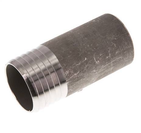 50 mm (2'') y 48,3 mm (1-1/2'') Acero inoxidable 1.4571 Extremo para soldar de la boquilla de la manguera 100mm