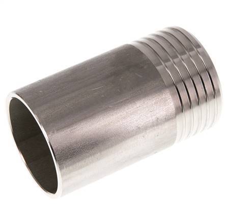 60 mm y 60,3 mm (2'') Acero inoxidable 1.4571 Extremo para soldar de la boquilla de la manguera 100mm