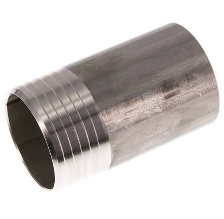 60 mm y 60,3 mm (2'') Acero inoxidable 1.4571 Extremo para soldar de la boquilla de la manguera 100mm