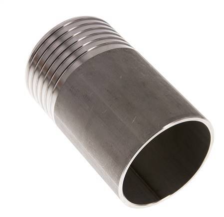 75 mm (3'') y 76,1 mm (2-1/2'') Acero inoxidable 1.4571 Extremo para soldar de la boquilla de la manguera 120mm