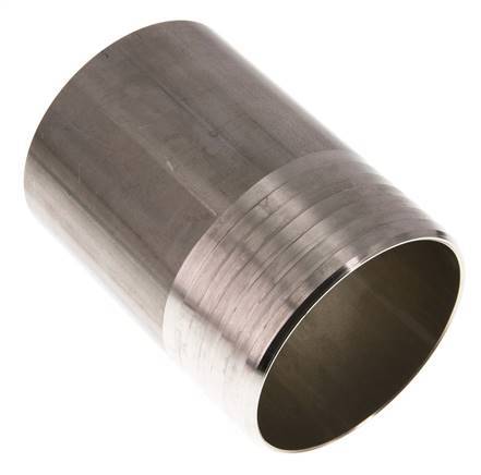 90 mm (3-1/2'') y 88,9 mm (3'') Acero inoxidable 1.4571 Extremo para soldar de boquilla de manguera 120 mm