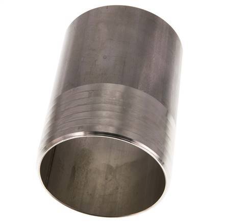 90 mm (3-1/2'') y 88,9 mm (3'') Acero inoxidable 1.4571 Extremo para soldar de boquilla de manguera 120 mm