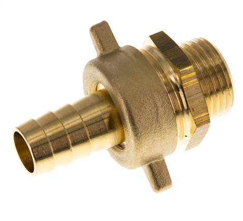 Boquilla de latón de 13 mm (1/2'') y G1/2'' Macho con junta cónica Tuerca de mariposa de NBR
