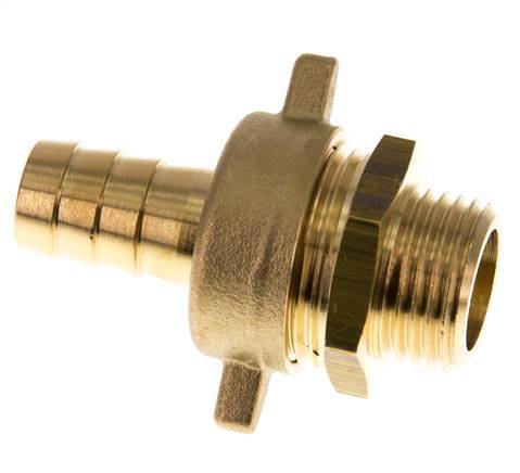Boquilla de latón de 13 mm (1/2'') y G1/2'' Macho con junta cónica Tuerca de mariposa de NBR