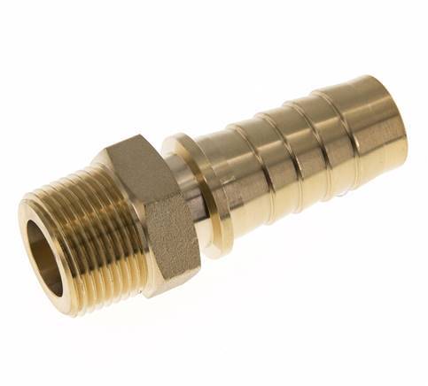 Pilar de latón de 25x40 mm y R1'' con rosca macho DIN EN 14423