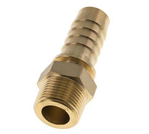 Pilar de latón de 25x40 mm y R1'' con rosca macho DIN EN 14423