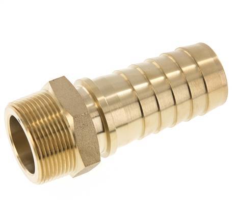 38x54 mm y R1-1/2'' Pilar de latón para manguera con rosca macho DIN EN 14423