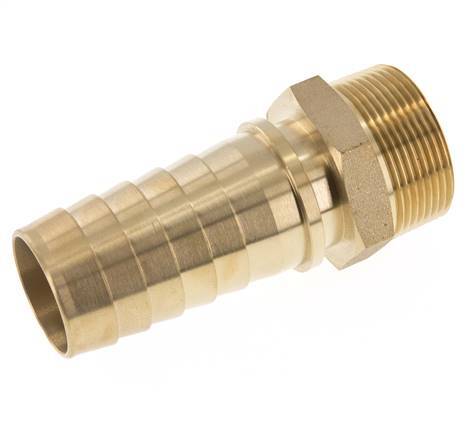 38x54 mm y R1-1/2'' Pilar de latón para manguera con rosca macho DIN EN 14423