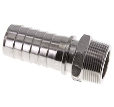 38x54 mm y R1-1/2'' Pilar de manguera de acero inoxidable 1.4301 con rosca macho DIN EN 14423